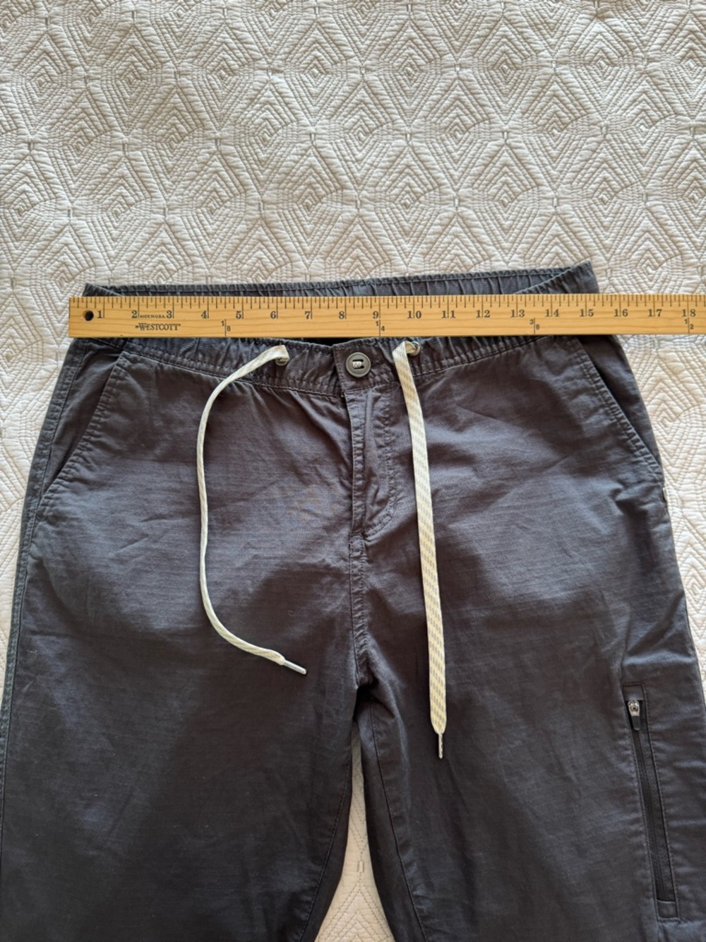 VUORI Women's Ripstop DuraTerra Pant Charcoal Gray  Size Medium - Picture 11 of 15